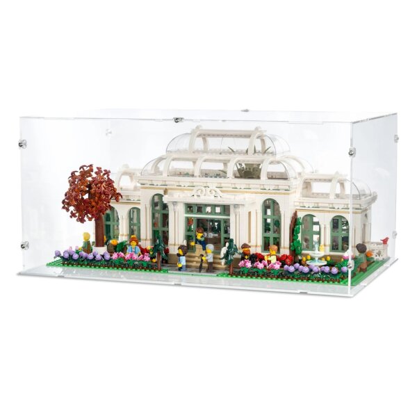 Pr&eacute;sentoir en acrylique pour LEGO&reg; 21353 Le jardin botanique (avec base blanche)
