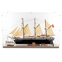 Pr&eacute;sentoir en acrylique pour LEGO&reg; 10335 LEndurance (avec sol aspect bois)