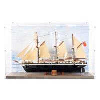Acryl-Display f&uuml;r LEGO&reg; 10335 Die Endurance (Mit Holzoptik Boden & Hintergrundbild)