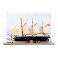 Acryl-Display f&uuml;r LEGO&reg; 10335 Die Endurance (Mit Holzoptik Boden & Hintergrundbild)