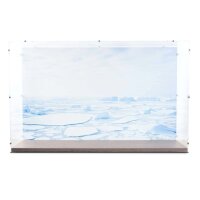 Acryl-Display f&uuml;r LEGO&reg; 10335 Die Endurance (Mit Holzoptik Boden & Hintergrundbild)