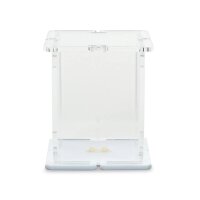Pr&eacute;sentoir en acrylique pour 1 figurine LEGO&reg; (avec base blanche et 2 tenons)