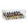 Pr&eacute;sentoir en acrylique pour 40 figurines LEGO&reg; (avec base blanche et tenons)