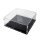 Acrylic display for LEGO&reg; minifigures for a 32x32 plate (with black base)