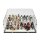 Acrylic display for LEGO&reg; minifigures for a 32x32 plate (with black base)
