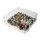 Acrylic display for LEGO&reg; minifigures for a 32x32 plate (with white base)