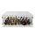 Acrylic display for LEGO&reg; minifigures for a 32x32 plate (with white base)