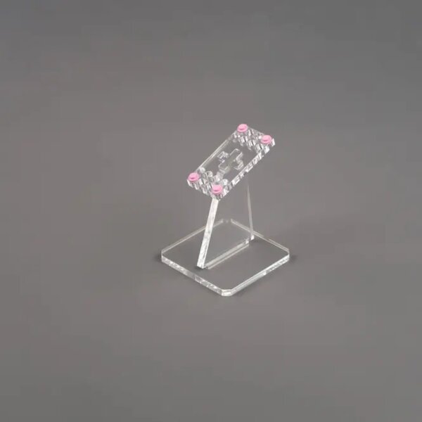 Support en acrylique pour mod&egrave;les LEGO&reg; (inclin&eacute; 8 cm de hauteur)