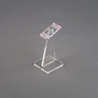 Acrylic stand for LEGO&reg; models (angled 12 cm high)