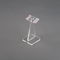 Acrylic stand for LEGO&reg; models (angled 12 cm high)