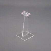 Supporto in acrilico per modelli LEGO&reg; (angolato 18 cm di altezza)