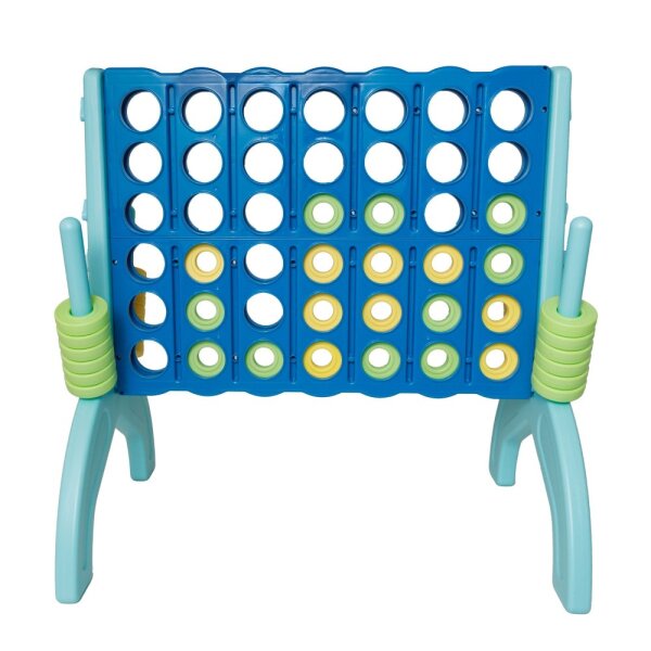 Forza 4 gigante in formato XL con dimensioni 73 x 49 x 72,5 cm: per un divertimento strategico in casa e allaperto a partire dai 3 anni.