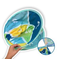 Bersaglio gigante con velcro del diametro di 142 cm: un gioco di lancio sicuro e divertente per bambini dai 3 anni in su, per interni ed esterni.