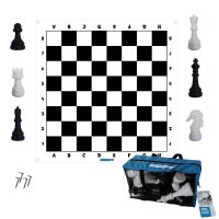 Gioco di scacchi strategico in formato XXL con campo di gioco di 158 x 158 cm, per interni ed esterni a partire dai 3 anni.