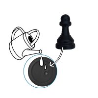 Gioco di scacchi strategico in formato XXL con campo di gioco di 158 x 158 cm, per interni ed esterni a partire dai 3 anni.