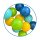 PE Balls, 100 pcs + Carry Bag