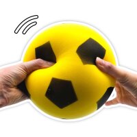 Balle en mousse Taille 4, &Oslash; 20 cm, Jaune
