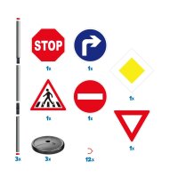 Verkehrszeichen ((75 cm Hoch, 9 Teile)