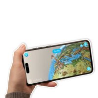 Globe 3D interactif, 25 cm