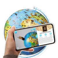 Globe 3D interactif Zoo, 25 cm