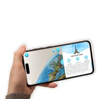 Globe 3D interactif, 32 cm