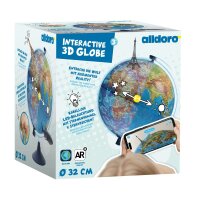 Globe 3D interactif, 32 cm