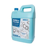 Riempire la bombola con ca. 5000 ml di liquido per bolle pronto alluso - per un divertimento extra lungo con le bolle