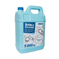Riempire la bombola con ca. 5000 ml di liquido per bolle pronto alluso - per un divertimento extra lungo con le bolle