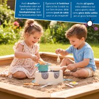 Ensemble de cuisine avec r&eacute;chaud pour la cuisine des enfants, 8 pi&egrave;ces, &eacute;cologique
