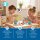 Coffee service for the childrens kitchen, 17 pieces, eco-friendly