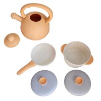 Set de cuisine et de vaisselle pour la cuisine des enfants, 14 pi&egrave;ces, &eacute;cologique