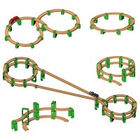 Noppi Railway - Componenti per pendenze con blocchi ad incastro per ferrovie in legno
