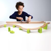 Noppi Railway - Componenti per pendenze con blocchi ad incastro per ferrovie in legno