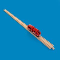 Lange Seppel - Rail en bois XXL de 1 m de long (compatible Brio, Ikea)