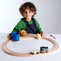 Railway Breakfast Set with Blue Tunnel Mug &ndash; compatible with Brio & Co.
