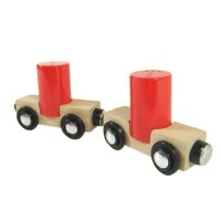 Railway Breakfast Set &ndash; Salt Shaker in Wagon Design, compatible with Brio & Co.