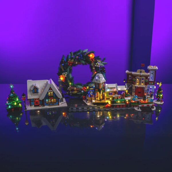 LMB 2.0 LED Licht-Starterset f&uuml;r  Weihnachts-Sets von LEGO&reg; & Kompatiblen wie Cobi etc.