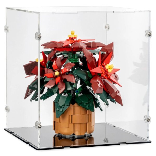 Pr&eacute;sentoir en acrylique pour LEGO&reg; 10370 L&rsquo;&eacute;toile de No&euml;l (avec fond noir)