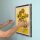 Display da parete in acrilico per LEGO&reg; 31215  Vincent van Gogh &ndash; Girasoli (con sfondo nero)