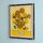 Display da parete in acrilico per LEGO&reg; 31215  Vincent van Gogh &ndash; Girasoli (con sfondo nero)