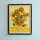 Display da parete in acrilico per LEGO&reg; 31215  Vincent van Gogh &ndash; Girasoli (con sfondo nero)