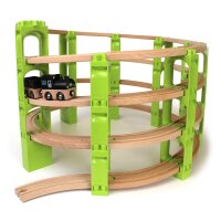 Noppi Railway - Four-tier spiral (4 levels) without tracks, 72 pieces