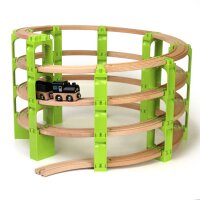 Noppi Railway - Four-tier spiral (4 levels) without tracks, 72 pieces