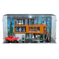 Display acrilico per LEGO&reg; 21354 Twilight: la Casa dei Cullen (con immagine di sfondo e base nera)