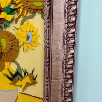 Acrylic Wall Display Special Edition for LEGO&reg; 21333 Vincent van Gogh &ndash; Sunflowers (With Printed Baroque-Style Frame)