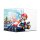 Acrylic Display Case for LEGO&reg; 72037 Mario Kart - Mario & Standard Kart (background image and black base)
