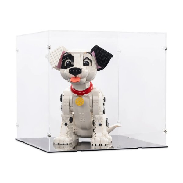 Acrylic display for LEGO&reg; 43269 Disney 101 Dalmatians Puppy (With black floor)
