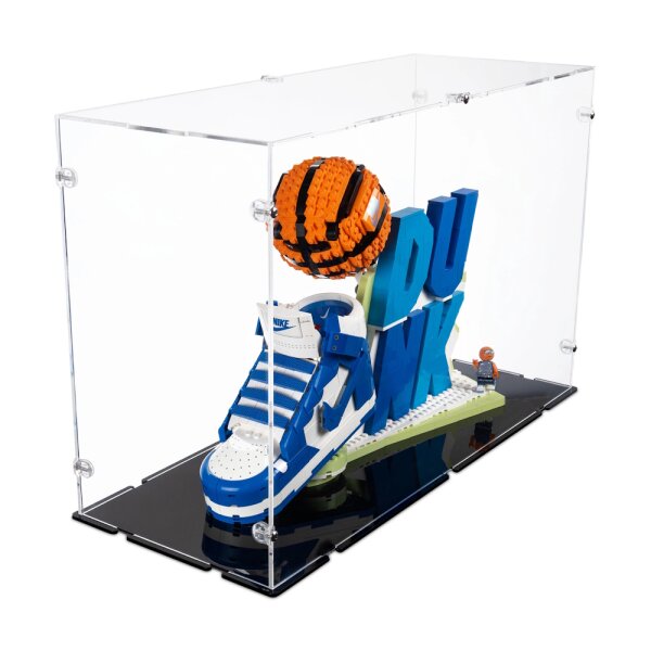 Display in acrilico per LEGO&reg; 43008 Nike Dunk x  (con fondo nero)