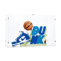 Pr&eacute;sentoir en acrylique pour LEGO&reg; 43008 Nike Dunk x  (avec fond blanc)