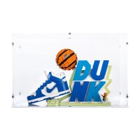 Pr&eacute;sentoir en acrylique pour LEGO&reg; 43008 Nike Dunk x  (avec fond blanc)